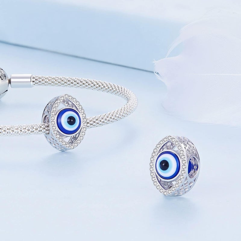 VOROCO Store Coffee Moon Star Dream Catcher Charms for Bracelet 925 Sterling Silver Dangle & Beads Charm for Charm Bracelet and Necklace DIY Charm Jewelry Gifts for Women - Image 2
